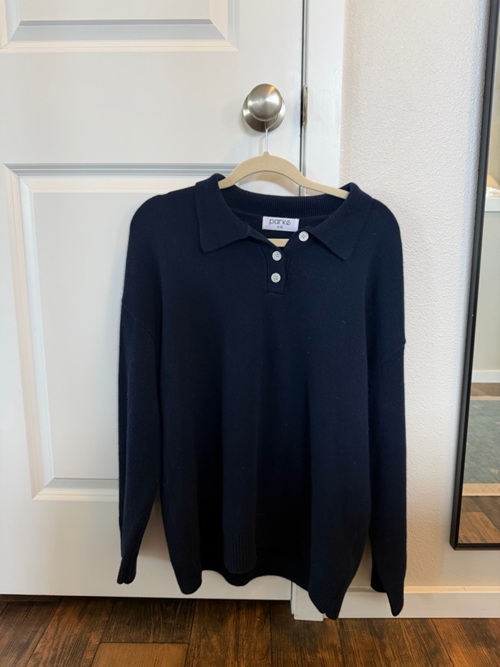 Parke Knit Polo - navy blue